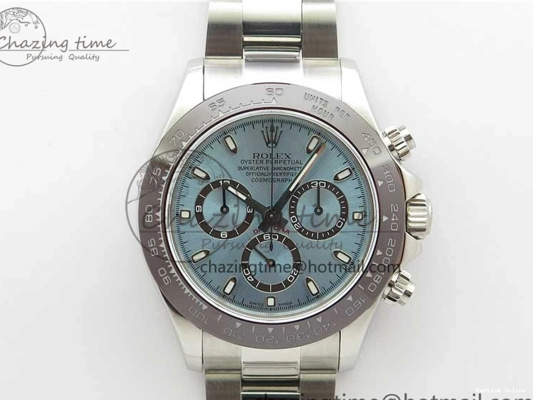 1218 Daytona 116506 Noob 1:1 Best Edition Ceramic Bezel Ice Blue Dial on SS Bracelet A Functional 2979